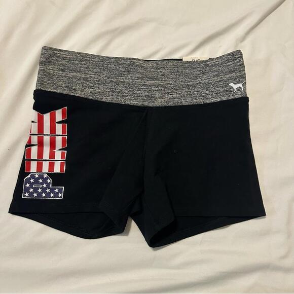Y2K PINK Victoria Secret YOGA SHORTIE SHORTS - Picture 1 of 4